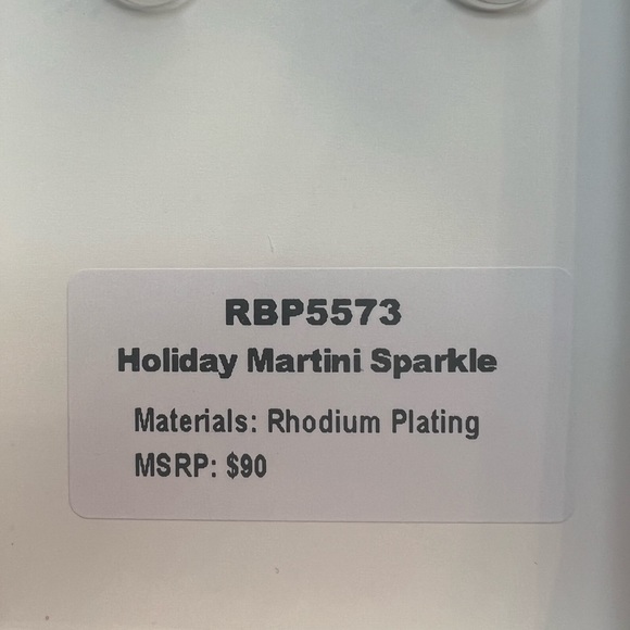 Statement earrings by BOMBPARTY-Holiday martini sparkle! - Picture 4 of 4